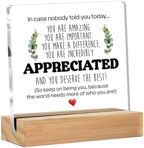 Inspirational Gift Ideas - Thank You Gifts for Women Men Friends - Appreciation Gifts for Coworke... | Amazon (US)