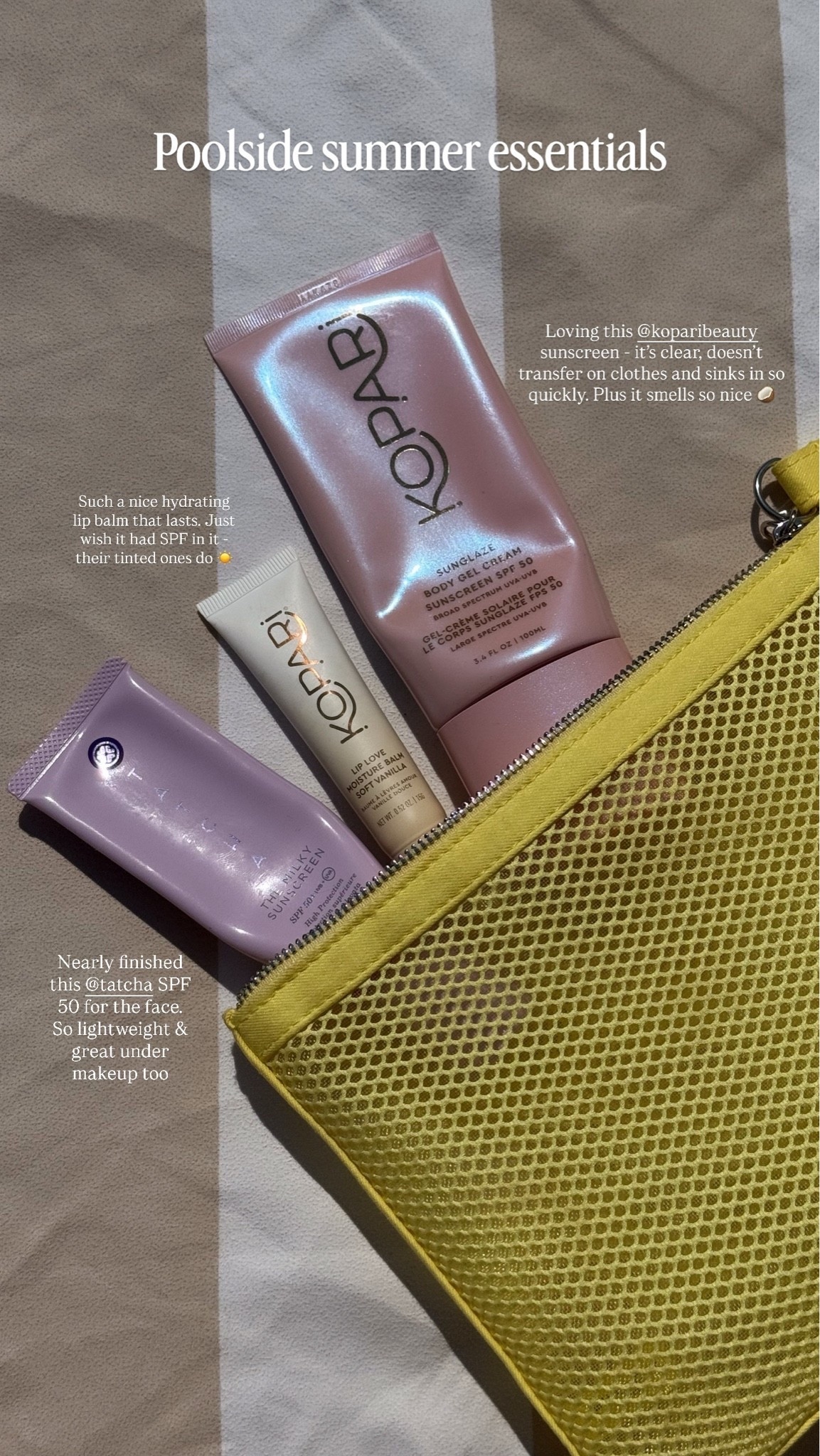 Summer poolside spf essentials from kopari & tatcha

#LTKuk #LTKsummer #LTKstyletip