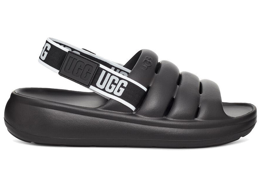 UGG Sport Yeah Slide Black White | StockX