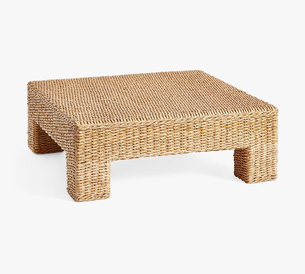 Cardiff Square Woven Coffee Table | Pottery Barn (US)