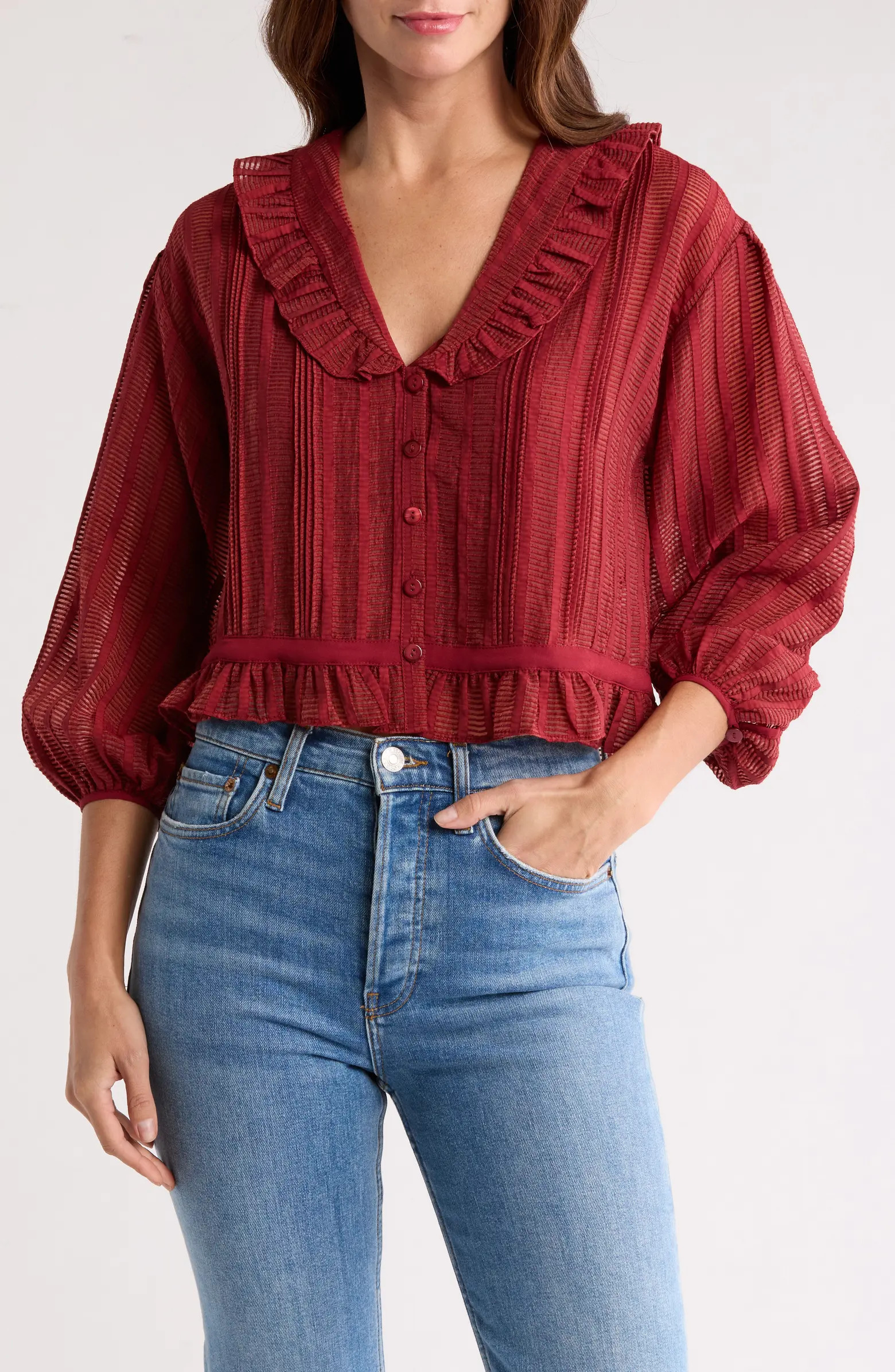 Joie Adele Ruffle Button-Up Shirt | Nordstromrack | Nordstrom Rack