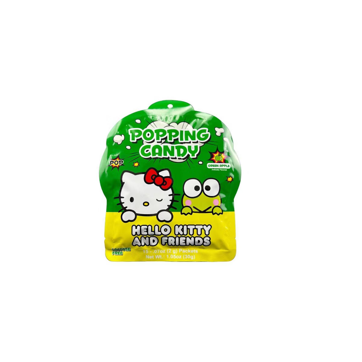 A-Sha Foods USA Hello Kitty and Friends Green Apple Flavored Popping Candy - 1.05oz/15ct | Target