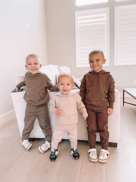 kids jogger-hoodie sets and they’re so incredibly soft and comfy (true to size, top and bottom sold separately) 

#LTKkids #LTKfamily #LTKbaby