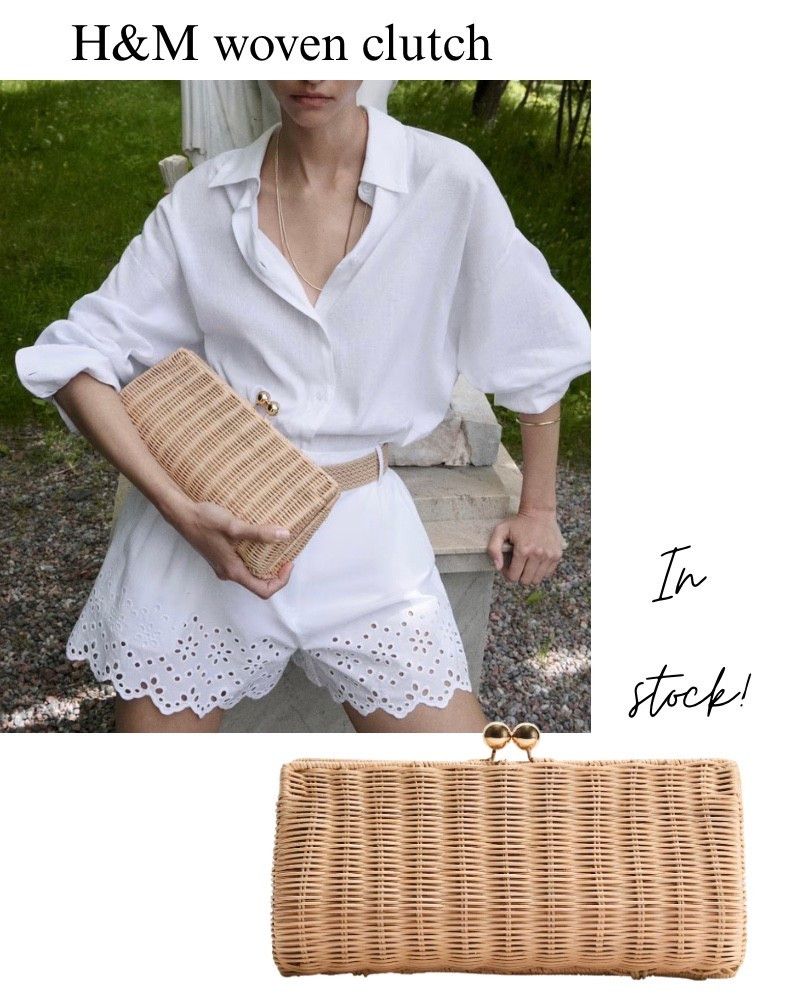 I love this woven clutch from H&M. This would elevate any outfit! Summer, bag, oversized.

#LTKootd #LTKWedding