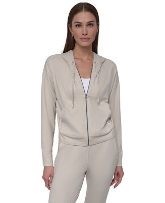 Sport Women's Spacedye Full-Zip Long-Sleeve Hoodie | Macy's