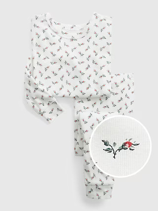 babyGap 100% Organic Cotton Floral PJ Set | Gap (US)