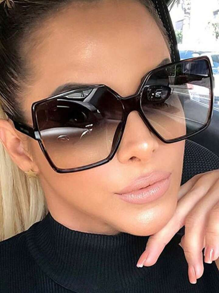 1pc Fashionable Unisex Y2k Oversized Personality Glasses For Driving And Taking Photos | SHEIN