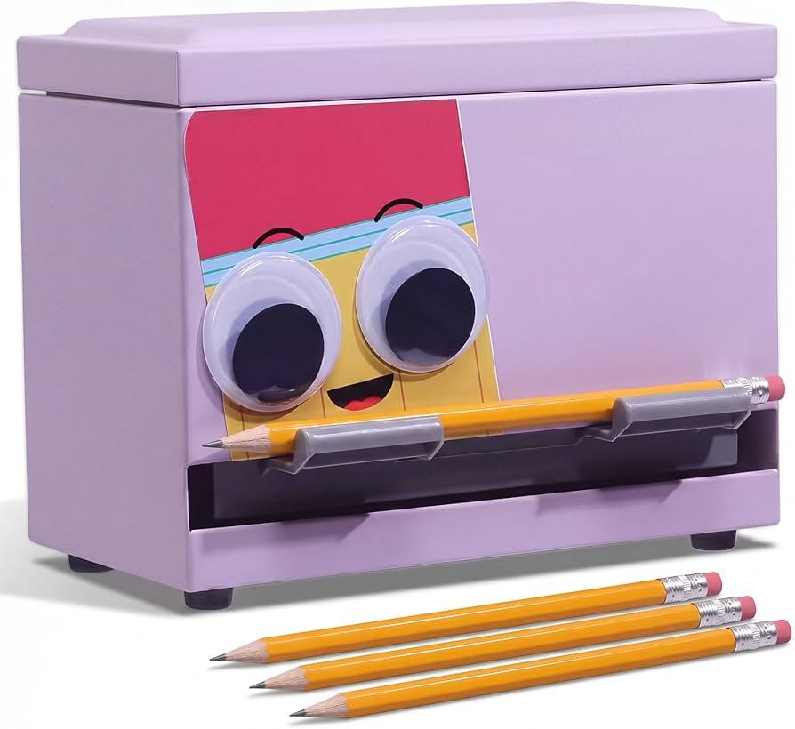 Briwooody Purple Googly Eyes Pencil Dispenser for Classroom Stainless Steel Pencil Holder for Des... | Amazon (US)