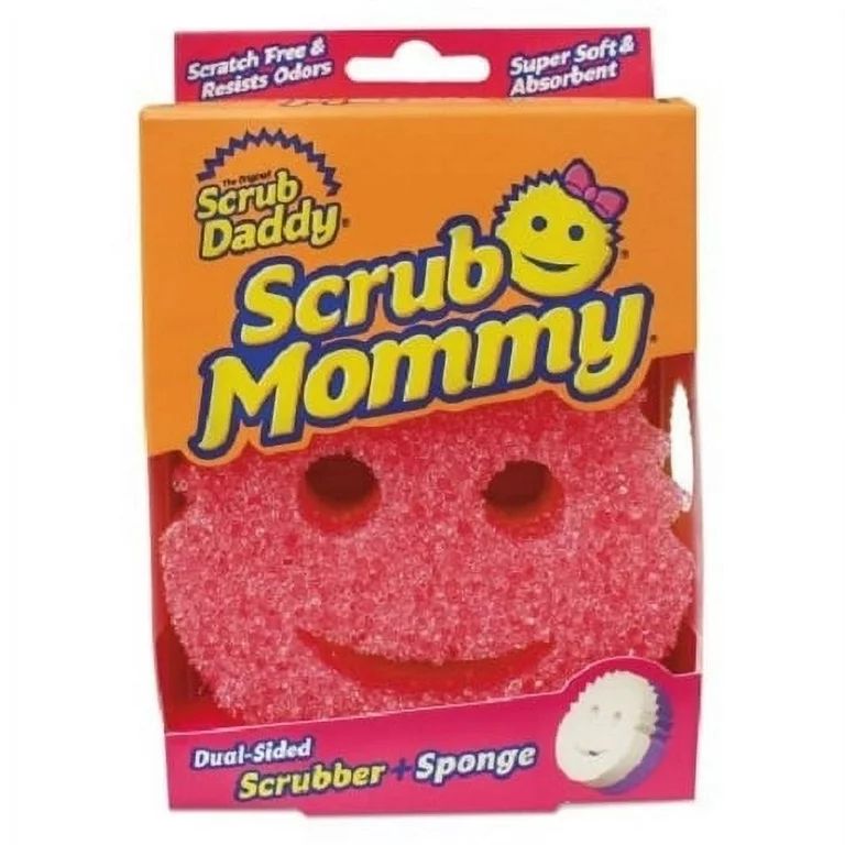 Scrub Daddy Scrub Mommy Sponge, Pink, Soft in Warm Water, Firm in Cold, 1 Count | Walmart (US)