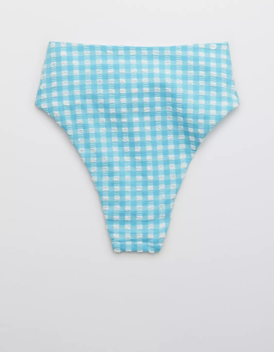 Aerie Gingham Tie High Cut Cheeky Bikini Bottom | American Eagle Outfitters (US & CA)