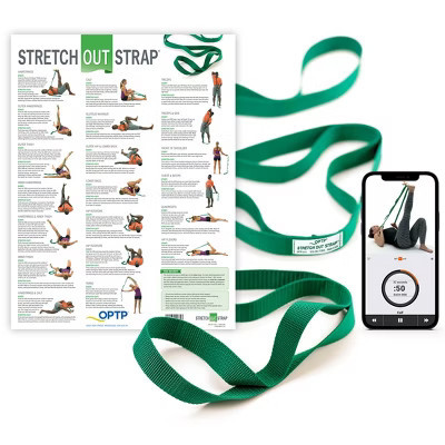 OPTP The Original Stretch Out Strap with Exercise Poster, USA Made Stretch Out Straps for Physical Therapy, Yoga Stretching Strap & Knee Therapy Strap | Target