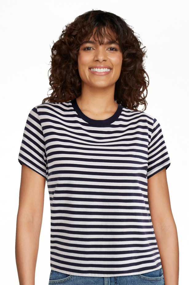 Free Assembly Women's Cotton Cropped Boxy Tee with Short Sleeves, Sizes XS-XXL | Walmart (US)