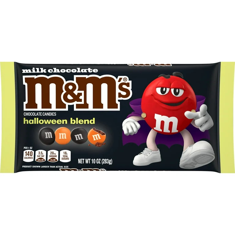M&M's Halloween Blend Milk Chocolate Halloween Candy Bag - 10 oz | Walmart (US)