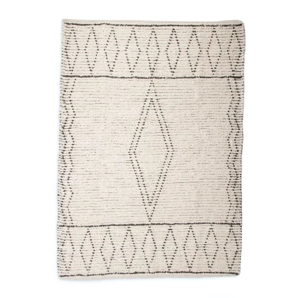 Crane Baby 5' x 7' Hand-Woven Cotton Rug - Ezra Cream | Target