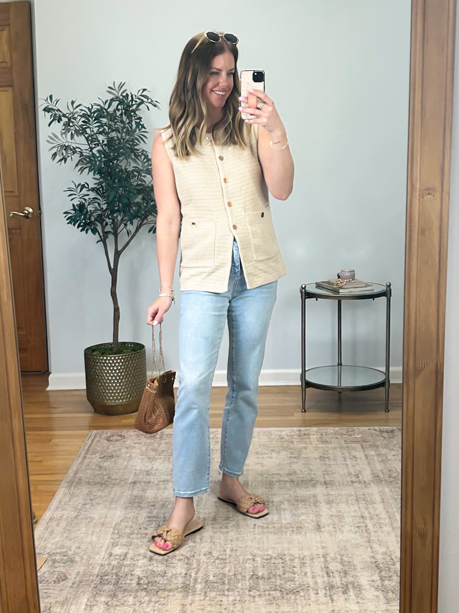 In love with this sweater knit vest! Easy to dress up or wear casual! Runs big, wearing size small. 


Elevated casual. Spring outfit. Summer outfit. 

#LTKSeasonal #LTKFindsUnder100 #LTKFindsUnder50