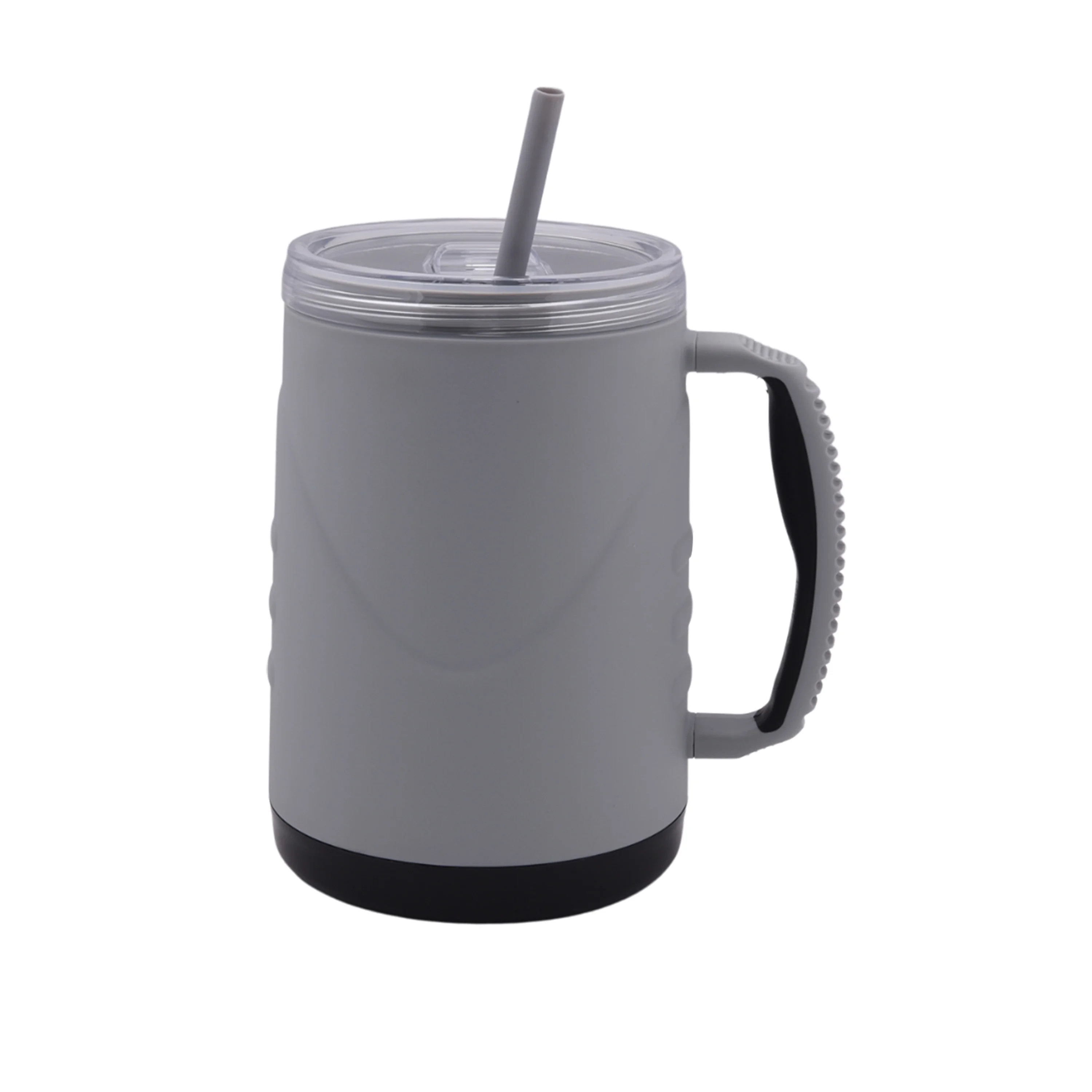 Mainstays 48-Ounce Eco-Friendly Plastic Mug with Lid, Gray | Walmart (US)