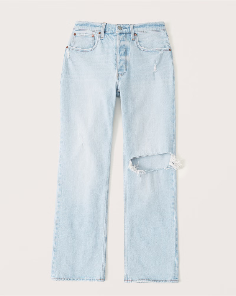 Curve Love 90s Low Rise Baggy Jeans | Abercrombie & Fitch (US)