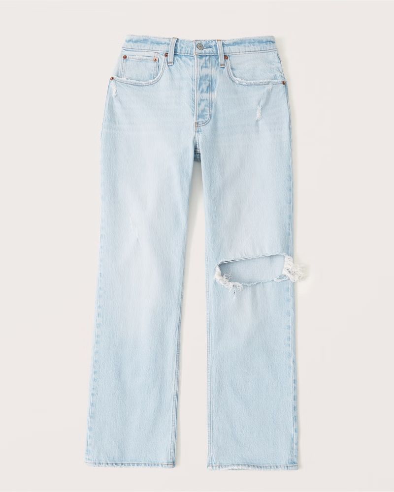 Curve Love 90s Low Rise Baggy Jeans | Abercrombie & Fitch (US)