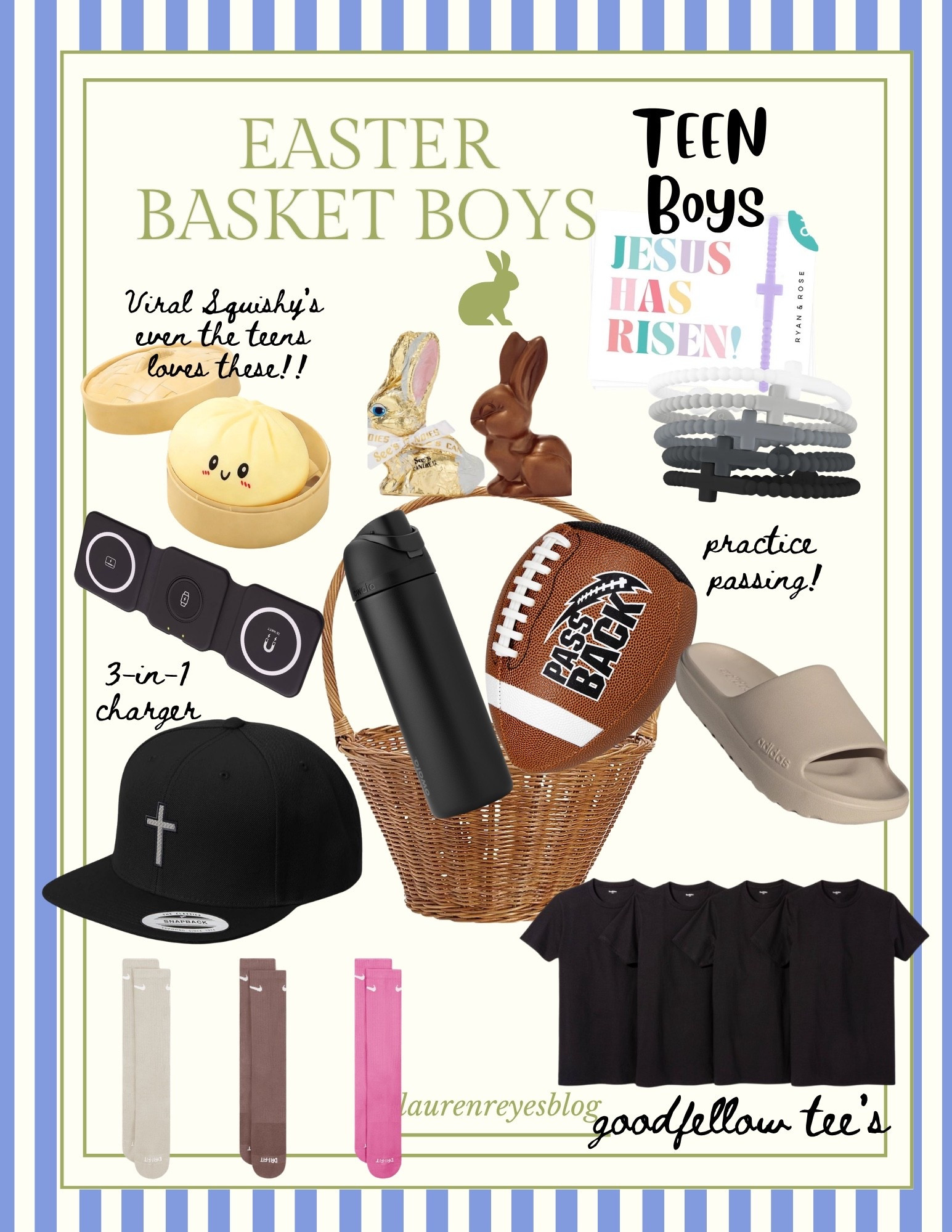 Easter Teen Boys Basket Ideas 🐇
✝️💙🏈 #teenbaskets #easter 

#LTKU #LTKKids #LTKSeasonal
