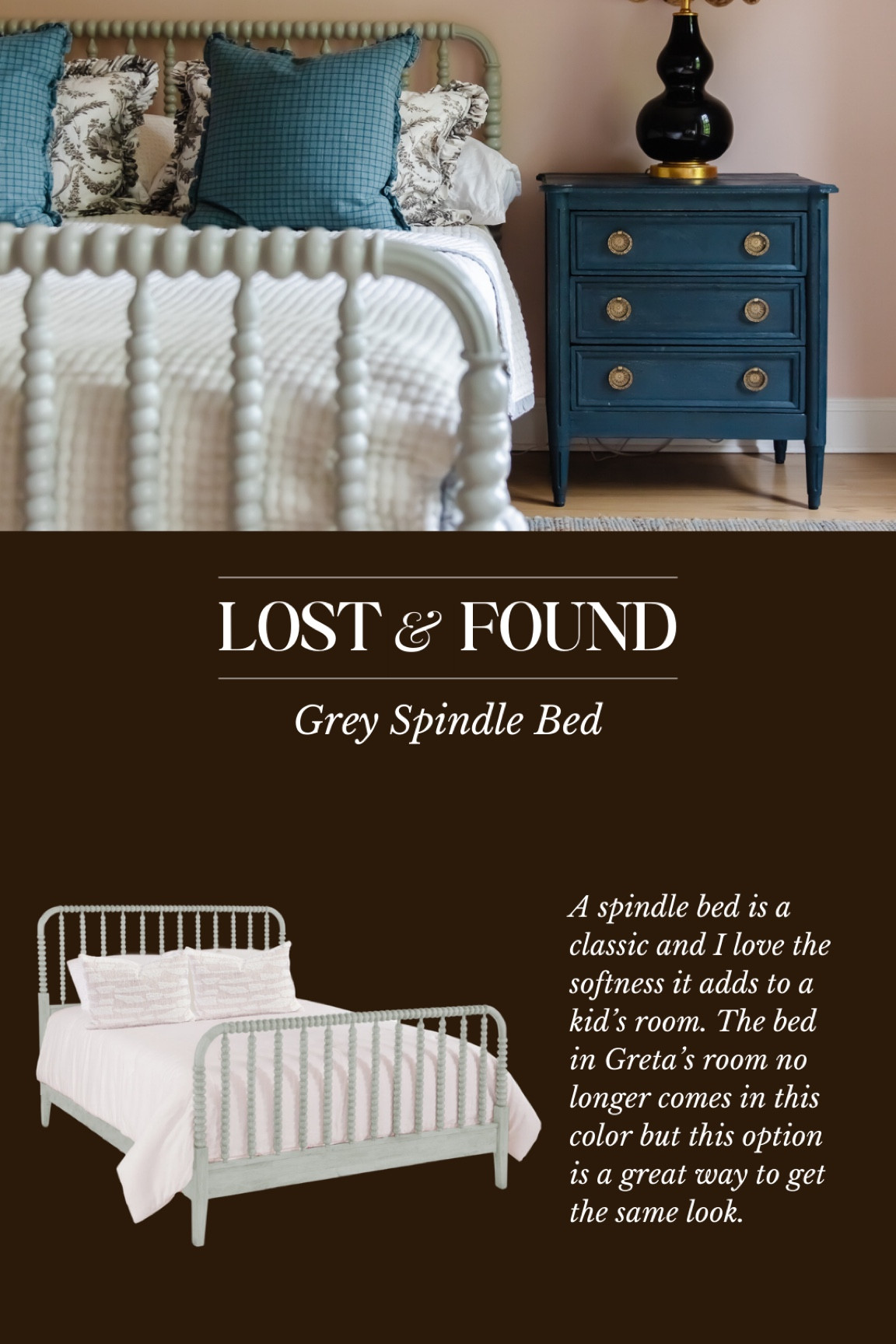 Lost & Found: Grey Spindle Bed

#LTKStyleTip #LTKKids #LTKHome