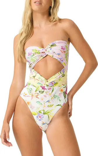 Margeaux Twist Front Cutout One-Piece Swimsuit | Nordstrom