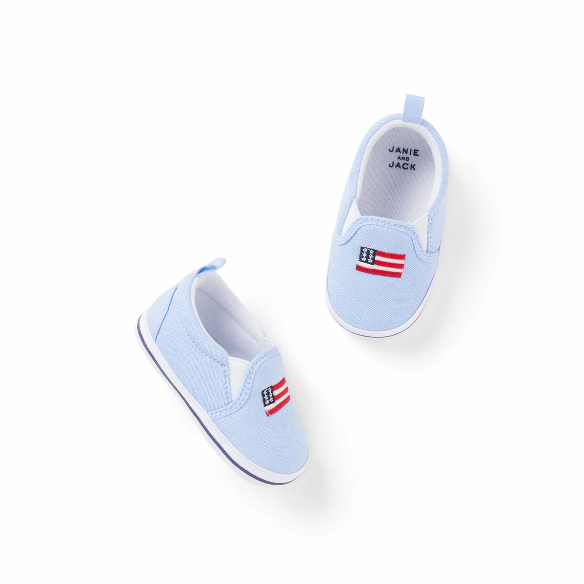 Baby Embroidered Flag Slip-On Sneaker | Janie and Jack