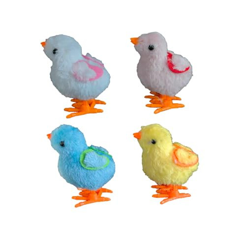 YUERFEILA Bunny and Jumping Chick Toys, Easter Wind Up Chick and Chicken Hopping Windup Toy for Kids Toddlers Party Favors Goody Bag Fillers Gifts | Amazon (US)