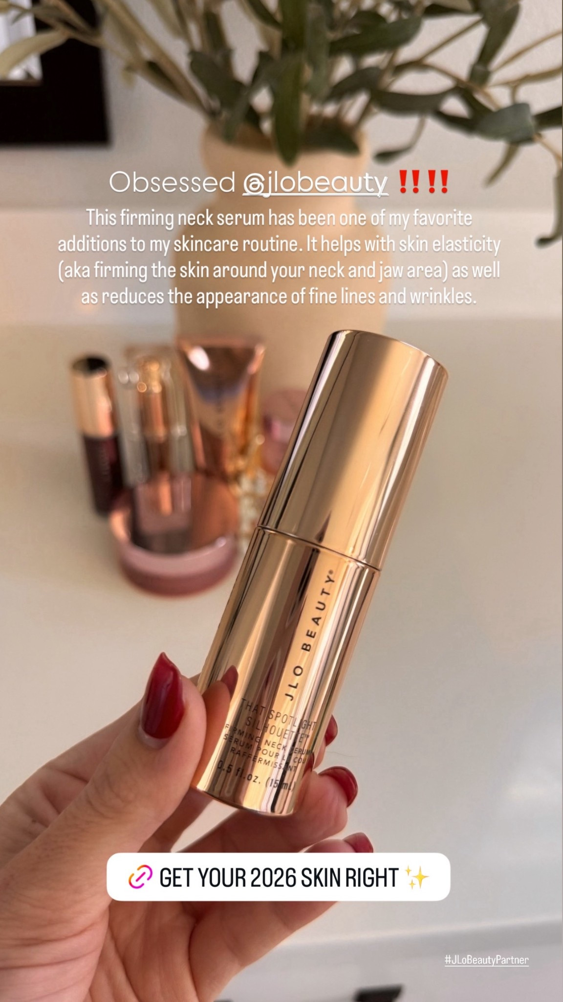 JLo beauty neck serum 10/10!!!!!
Tightens skin for a snatched jawline. Reduces the appearance of fine lines and wrinkles



#LTKBeauty #LTKselfcare #LTKmorningroutine