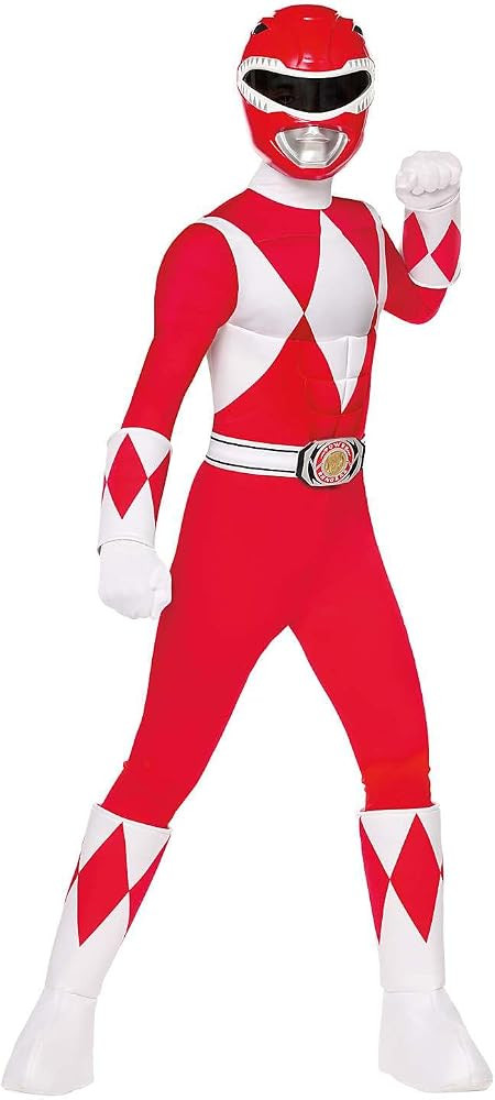 Spirit Halloween Red Power Ranger Costume, Officially Licensed, Hasbro Toys, Toys, The Power Rang... | Amazon (US)