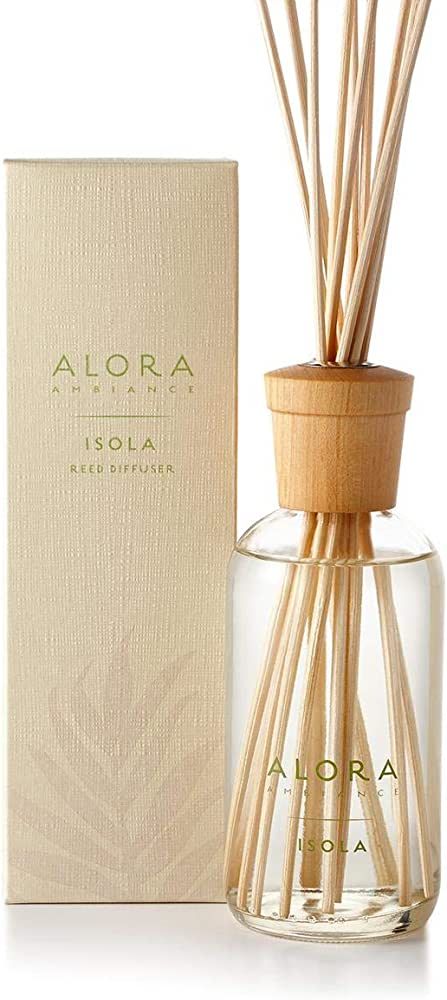 Alora Ambiance Isola 8 oz Reed Diffuser | Long-Lasting Light & Floral Fragrance | Beautifully Des... | Amazon (US)