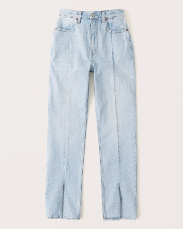 Women's Ultra High Rise 90s Straight Jean | Women's Bottoms | Abercrombie.com | Abercrombie & Fitch (US)