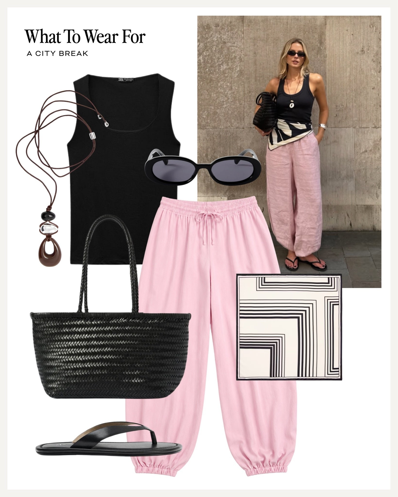 A city break ☀️ 

Print linen trousers, easy outfits, summer style

#LTKsummer