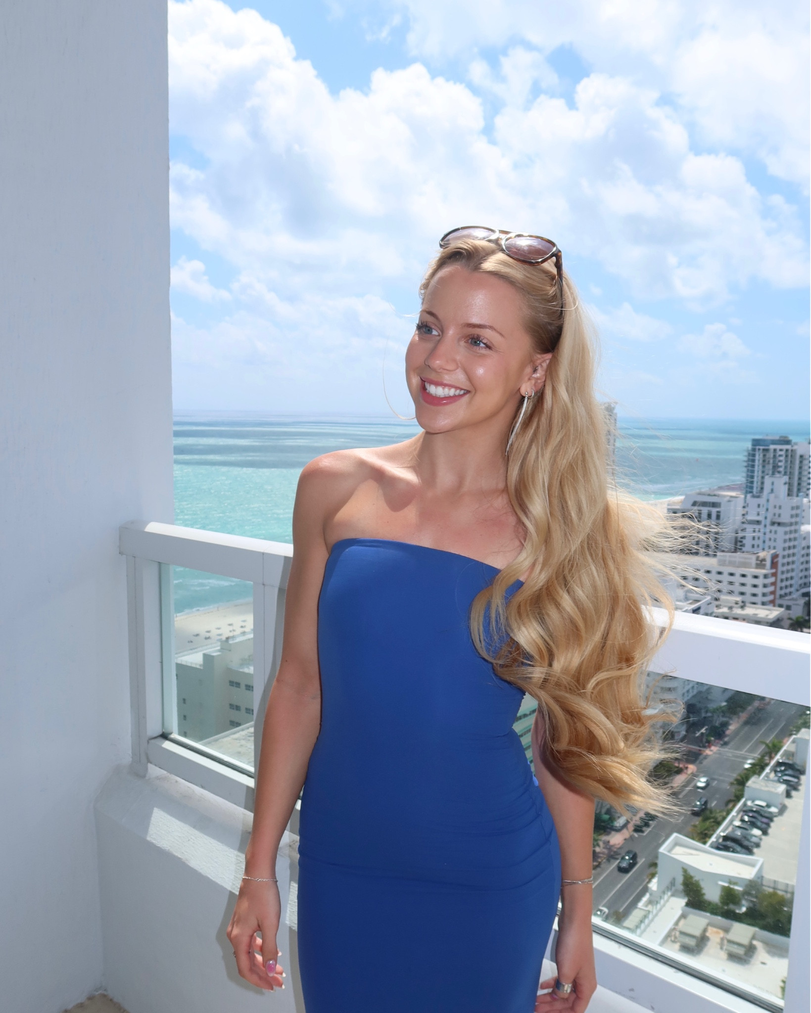 Skims blue strapless maxi dress 

#LTKSeasonal