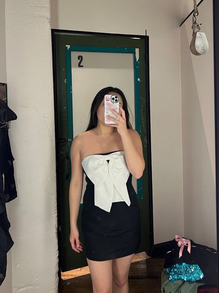 urban outfitters bow dress try on — super cute and fits true to size

#LTKHoliday