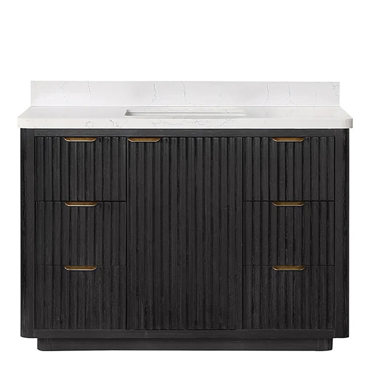 Thistle 48'' Single Bathroom Vanity with Cultured Marble Top | Wayfair North America