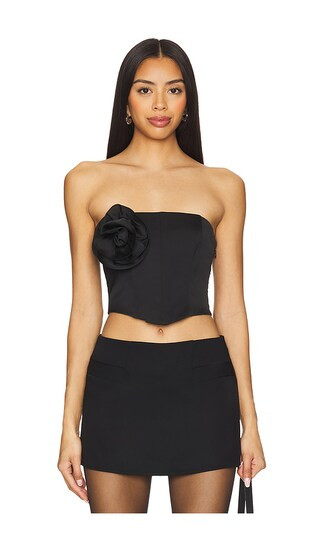 Chiara Bustier Top in Black | Revolve Clothing (Global)
