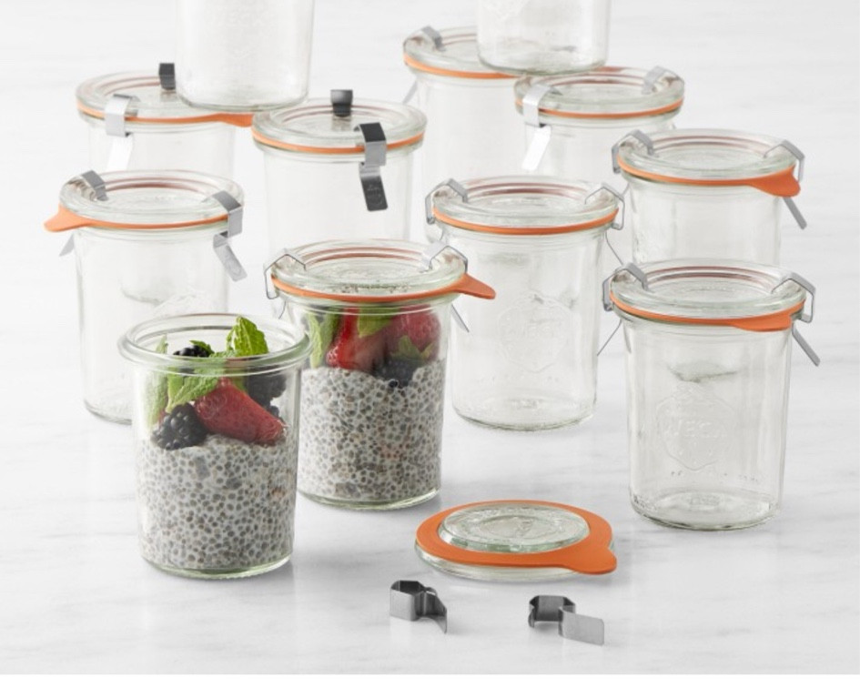 My favorite glass jars that shut airtight! 