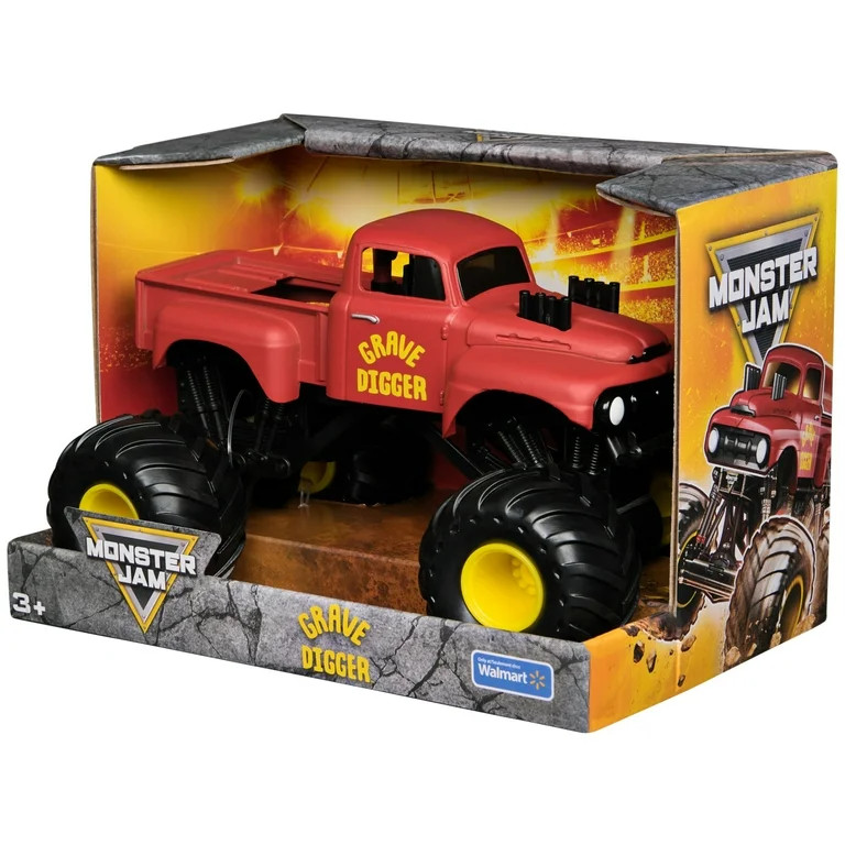 Monster Jam, Official Grave Digger Monster Truck Vehicle in 1:24 Scale | Walmart (US)