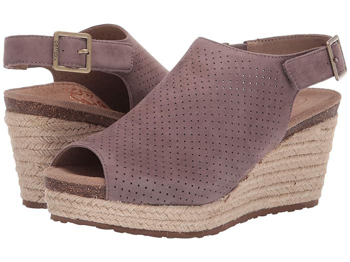 Aetrex Sherry (Deep Taupe) Women's Wedge Shoes | Zappos