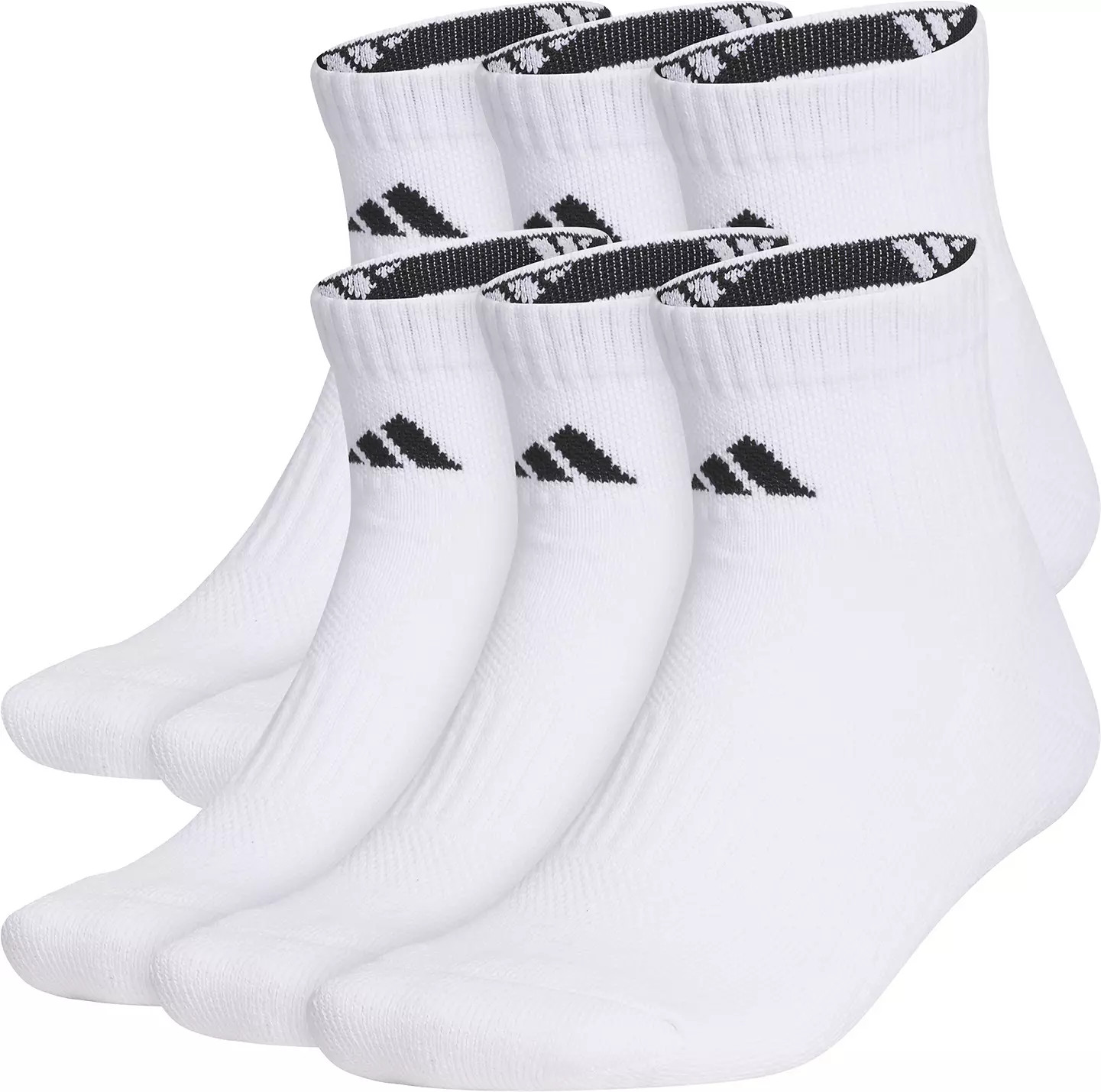 adidas Unisex Performance 6-Pack Quarter-Length Socks | DICK'S Sporting Goods