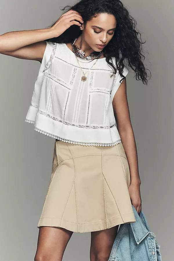 By Anthropologie Waisted Panel Mini Skirt | Anthropologie (US)