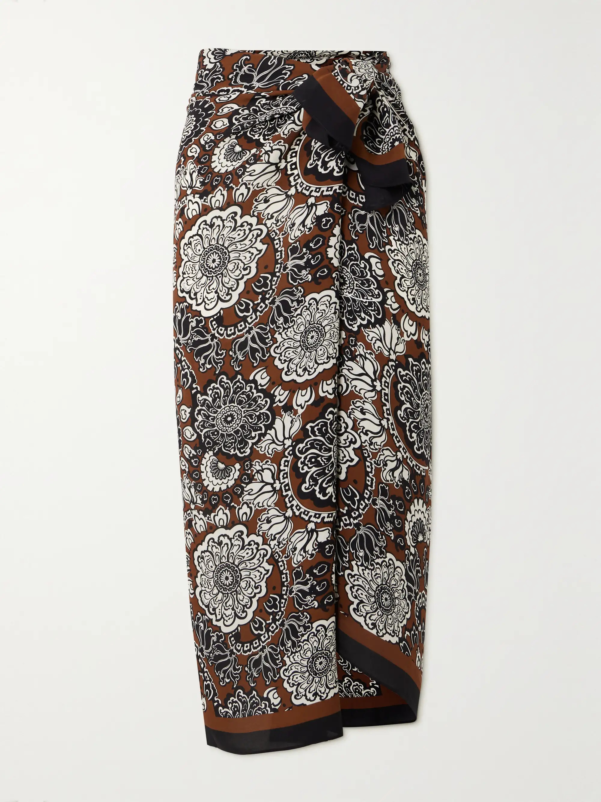 + NET SUSTAIN printed organic silk-georgette pareo | NET-A-PORTER (US)