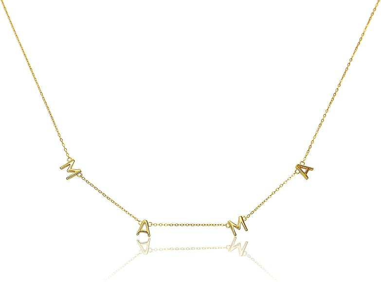 Benevolence LA Letter Necklace, Dainty Necklace for Women | Amazon (US)