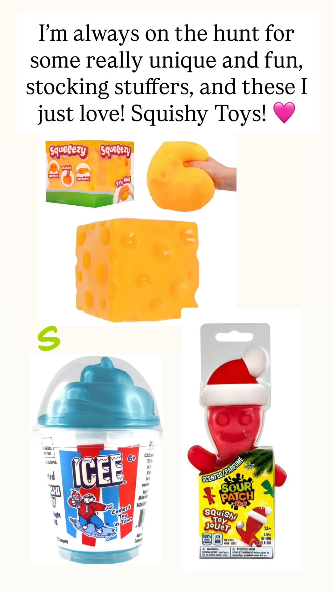 I love these fun squishy toys for stocking stuffers!! 

#LTKGiftGuide #LTKHoliday