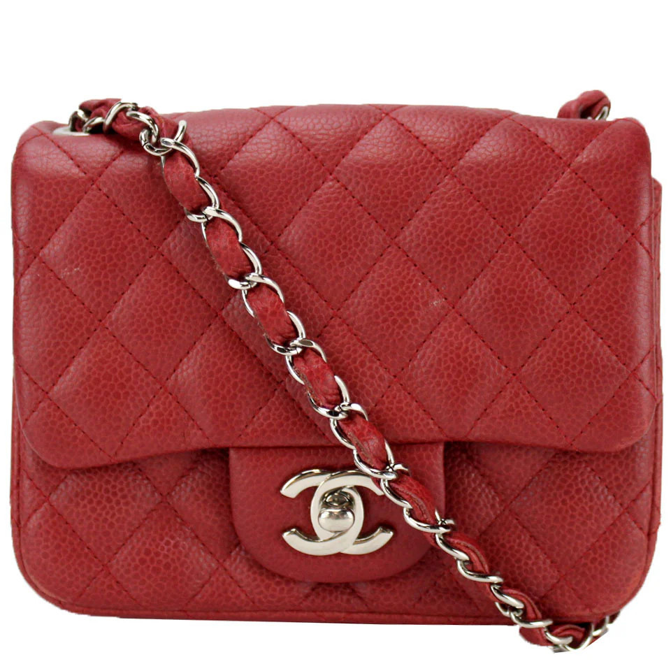 Classic Flap Mini Square Caviar 14 Mil | Keeks Designer Handbags