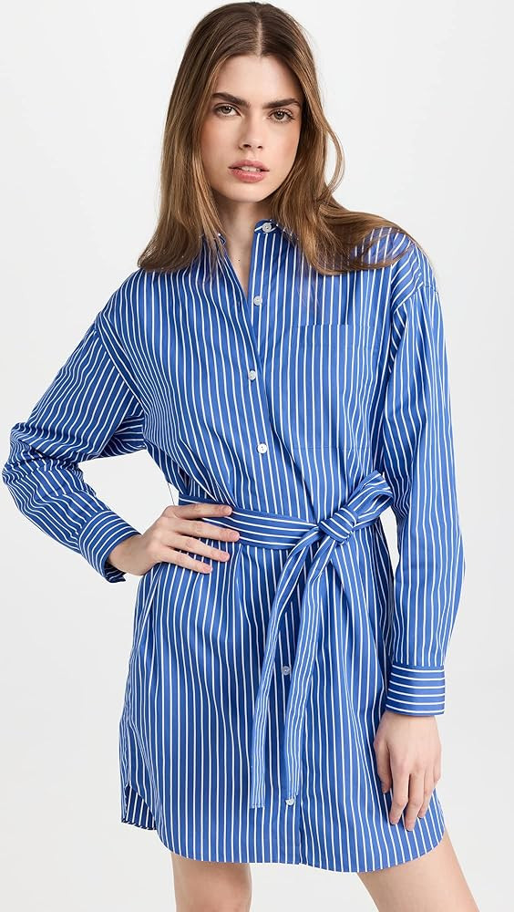 Theory Women's Long Sleeve Oversized Shirt Dress | Amazon (US)