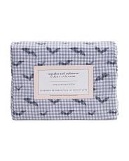Bat Picnic Gingham Sheet Set | TJ Maxx