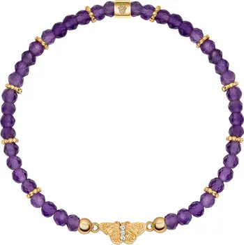 Karma and Luck Spiritual Transformation - Amethyst Butterfly Charm Bracelet | Nordstrom | Nordstrom