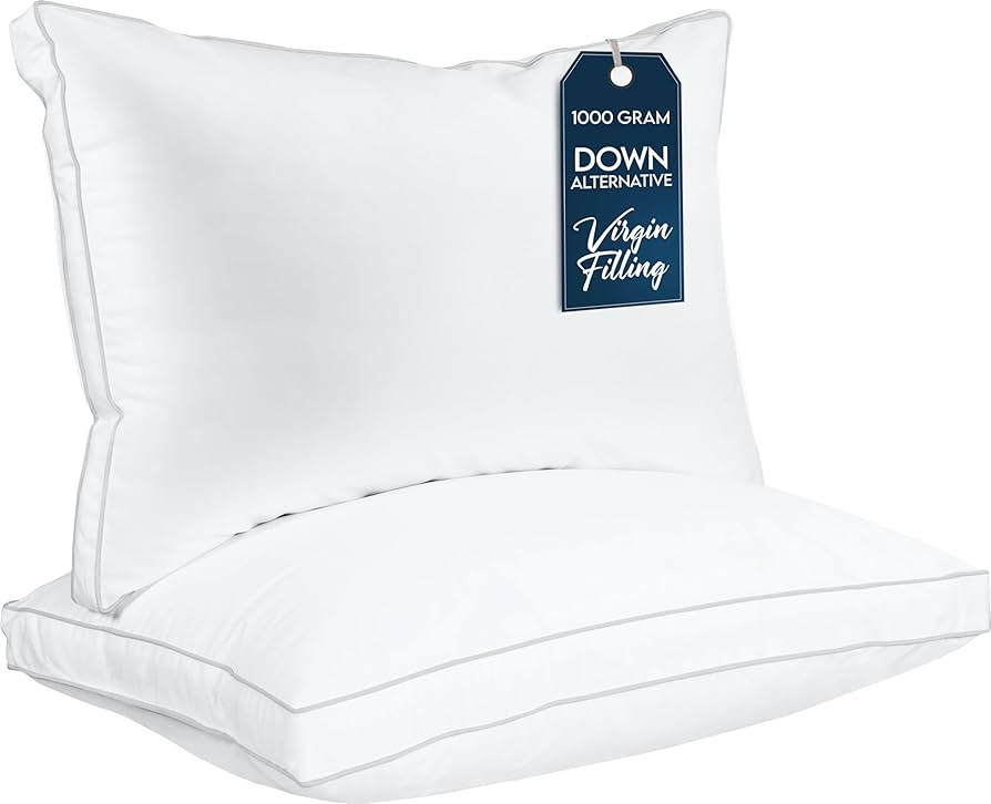 Utopia Bedding Bed Pillows for Sleeping Queen Size (White), Set of 2, Cooling Hotel Quality, Guss... | Amazon (US)