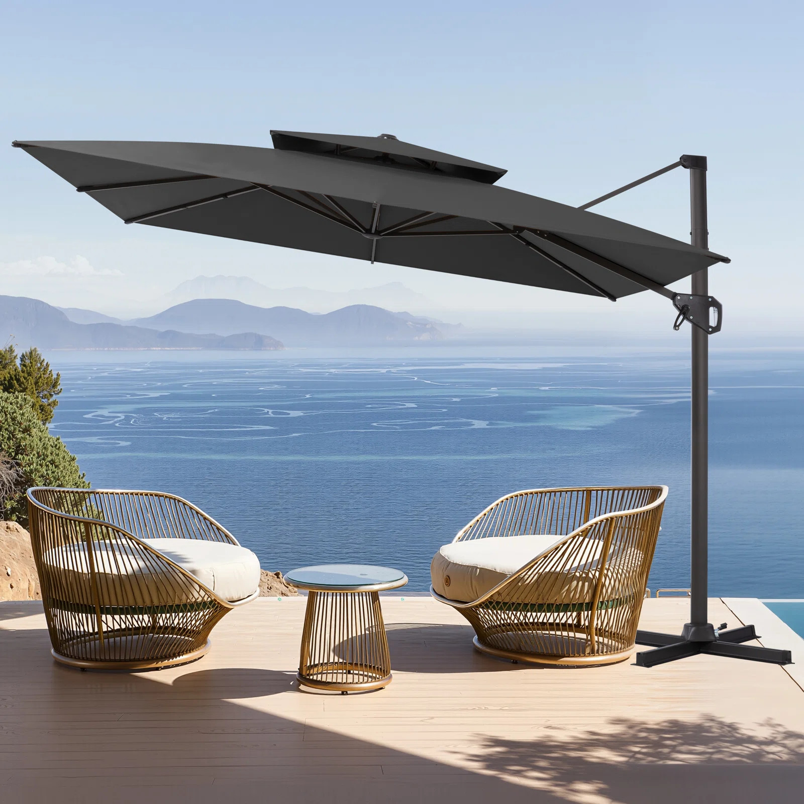 116'' X 116'' Square Cantilever Umbrella | Wayfair North America